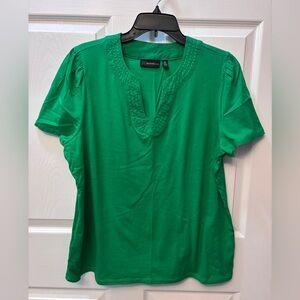 Rafaella Emerald Short Sleeve Tee